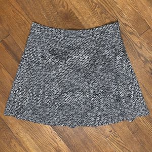 Michael Kors Women’s White & Black Patterned Short A Line Skirt Size 10